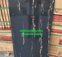 Gạch đen vân cam 60x120 cao cấp giá rẻ
