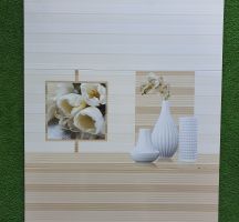 GẠCH ỐP TƯỜNG 30X60 3D VÂN SỌC VÀNG KEM CRV36034