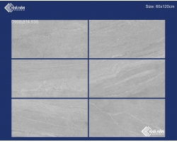 Gạch mờ 60x120 ốp tường màu tro xám 