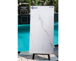 Gạch khổ lớn 60x120 trắng vân mây bóng kiếng lát nền 