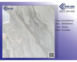 Gạch lát nền 60x60 bóng kiếng khắc kim nhũ vàng Prime KHC485RA2