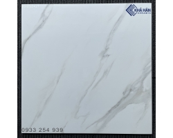 Gạch Ấn Độ 60x60 trắng vân mây bóng kiếng KH1052T