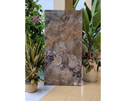 Gạch bóng kiếng 60x120 vân đá nâu nhập khẩu 